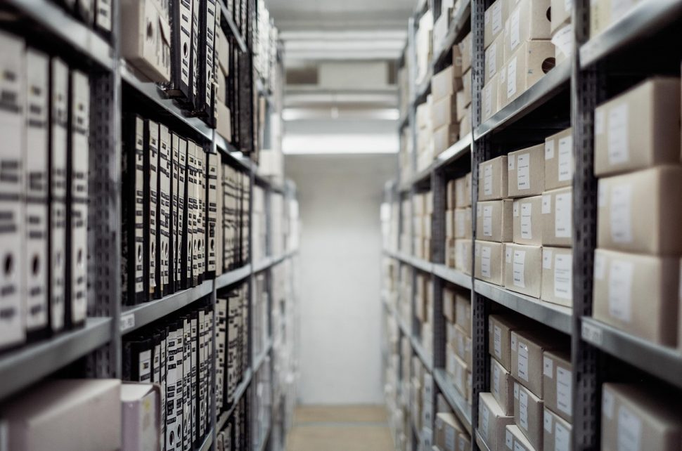 Archive, boxes, shelf — Forex Risk Management Tools to Protect Capital and Control Trading Exposure